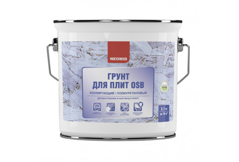 Грунт для плит OSB Neomid изолирующий полиуретановый 2,7 кг