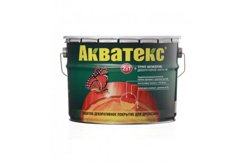 Антисептик Акватекс декоративный для дерева бесцветный 9 л