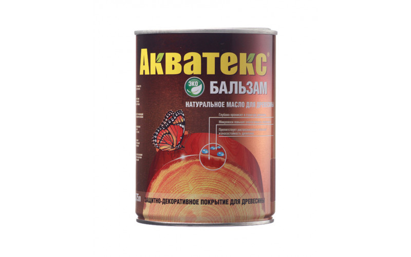 Масло Акватекс Бальзам для дерева махагон 0,75 л