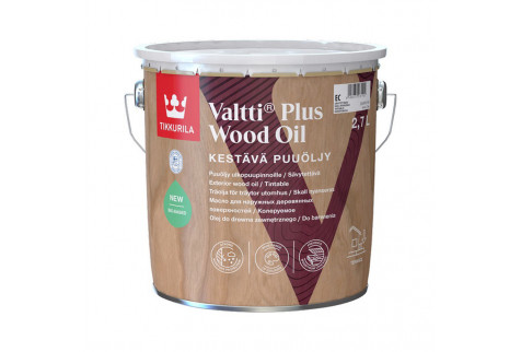 Масло Tikkurila Valtti Plus Wood Oil для наружных деревянных поверхностей основа EC 2,7 л