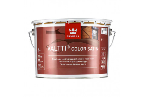 Антисептик Tikkurila Valtti Color Satin декоративный для дерева бесцветный основа EC 9 л