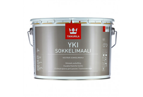 Краска водно-дисперсионная для цоколя Tikkurila Yki основа С 9 л