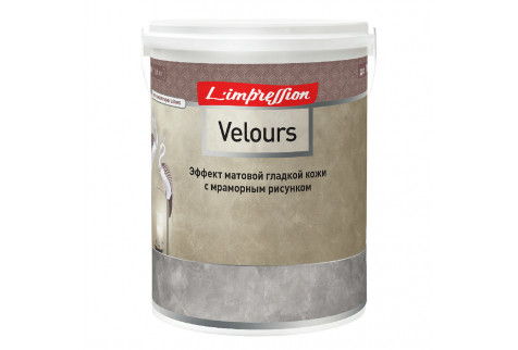 Краска декоративная L'impression Velours с эффектом матовой кожи белый 2,5 л