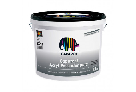 Штукатурка декоративная на полимерной основе Caparol Capatect Acryl FassadenPutz K20 белая база 1 25 кг