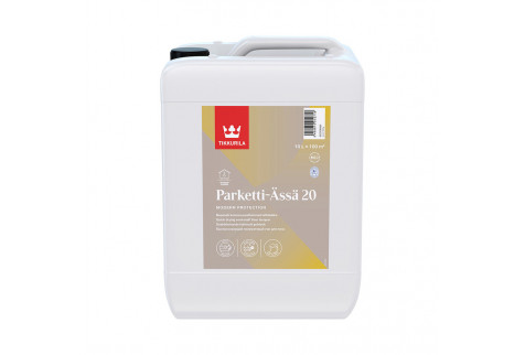 Лак паркетный Tikkurila Parketti-Assa 20 бесцветный 10 л полуматовый