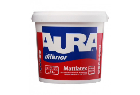 Краска водно-дисперсионная Aura Interior Mattlatex моющаяся основа TR 2,7 л