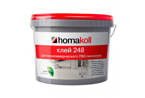 Клей для полукоммерческого ПВХ-линолеума Homa Homakoll 248 14 кг