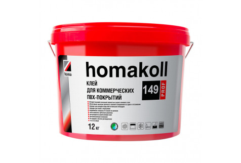 Клей для коммерческих ПВХ покрытий Homa Homakoll 149 Prof 12 кг