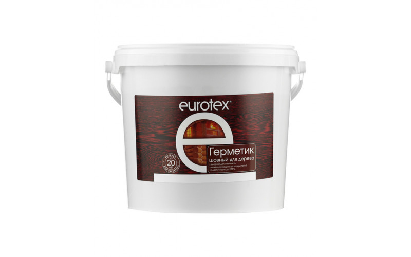 Герметик шовный для дерева Eurotex орех 6 кг
