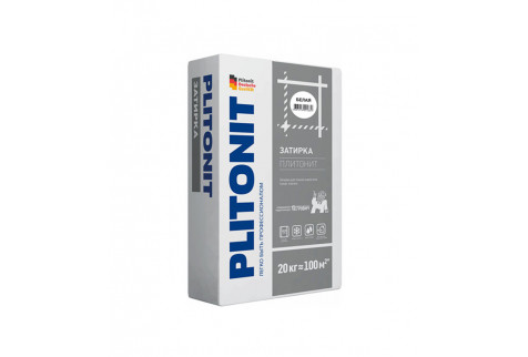 Затирка Plitonit белая 20 кг