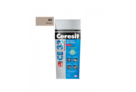 Затирка Ceresit CE 33 43 багамы бежевая 2 кг