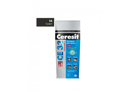 Затирка Ceresit CE 33 16 графит 2 кг