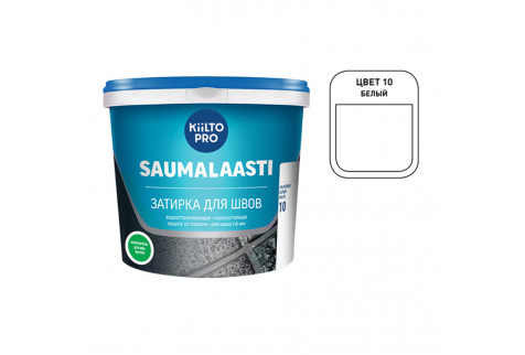 Затирка Kiilto Saumalaasti 010 белая 10 кг