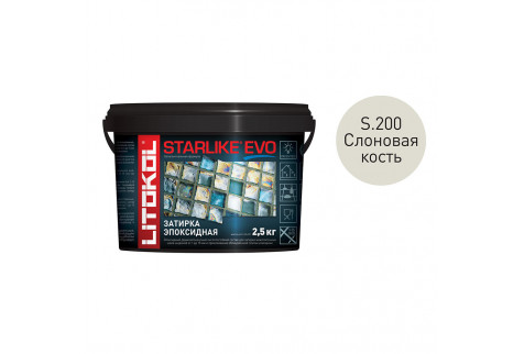 Затирка эпоксидная LITOKOL Starlike EVO S.200 слоновая кость 2,5 кг