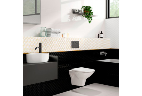 Плитка облицовочная Cersanit Deco черная 598x298x9 мм (7 шт.=1,25 кв.м)