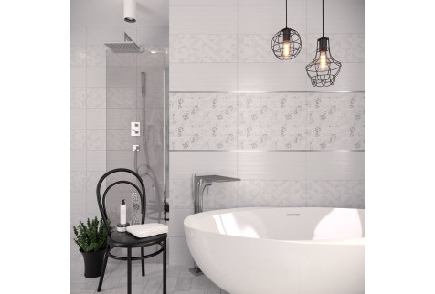 Плитка облицовочная Gracia Ceramica Bianca белый 02 600x250x9 мм (8 шт.=1,2 кв.м)