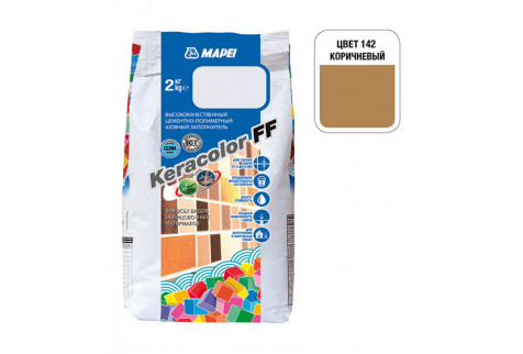 Затирка Mapei Keracolor FF 142 коричневая 2 кг