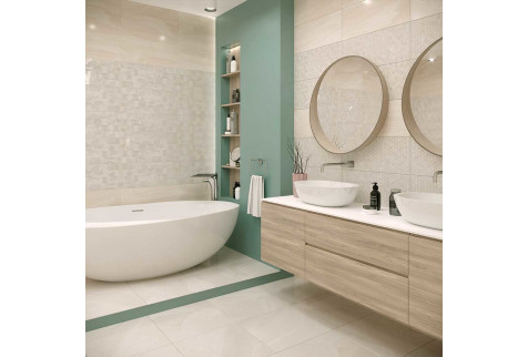 Плитка облицовочная Gracia Ceramica Bella Light светлая 01 600x250x9 мм (8 шт.=1,2 кв.м)