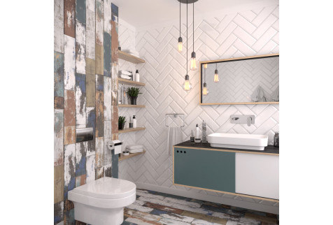 Плитка облицовочная Gracia Ceramica Метро белая 100x300x8 мм (21 шт.=0,63 кв.м)