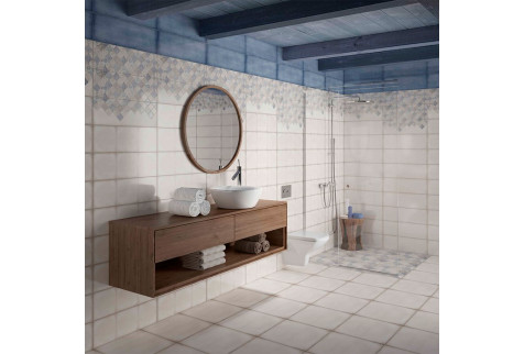 Плитка облицовочная Cersanit Majolica голубой 598x198x9 мм (9 шт.=1,06 кв.м)