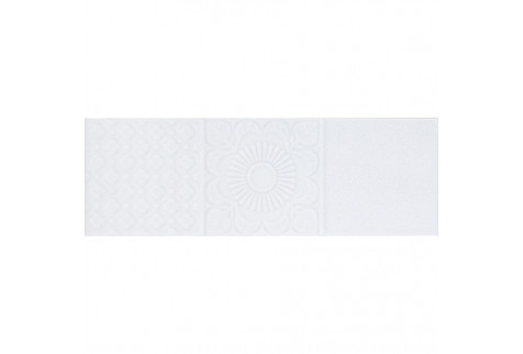 Плитка облицовочная Monopole Esencia relieve blanco brillo микс из 6 плиток 300х100x8 мм (34 шт.=1,02 кв.м)