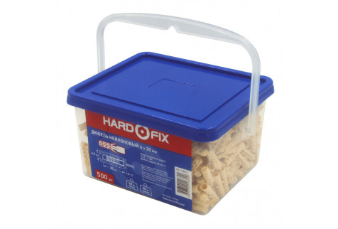 Дюбель распорный Hard-Fix/Wenzo 6x30 мм нейлон (500 шт.)
