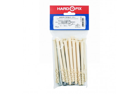 Дюбель-гвоздь Hard-Fix/Wenzo 8x120 мм цилиндрическая манжета нейлон (15 шт.)
